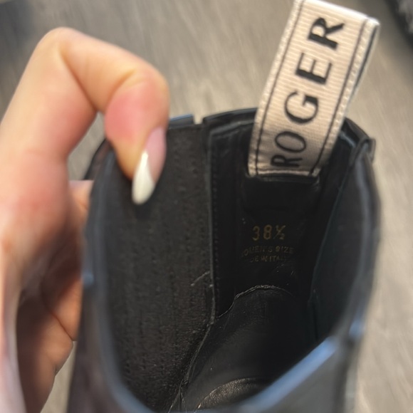 Roger Vivier Black and Gold Ankle Boots - Picture 6 of 6